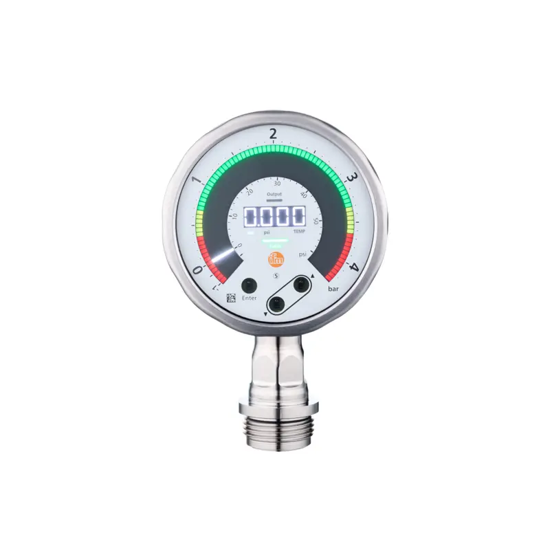 IFM PG1705 Ekranlı Düz Montaj Basınç Sensörü -1...4 bar Aseptoflex