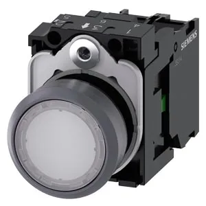 Siemens 3SU1132-0AB60-1BA0 Işıklı Buton Beyaz 24V