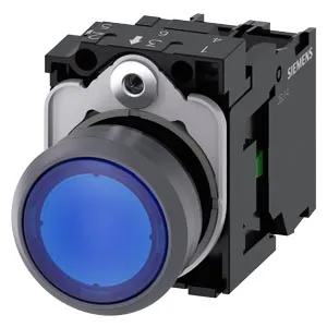 Siemens 3SU1136-0AB50-1BA0 Işıklı Buton Mavi 230V