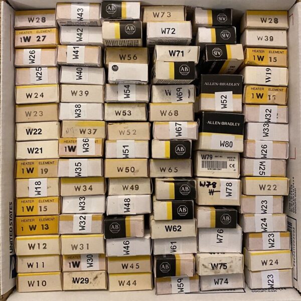 Allen Bradley Type W Thermal Overload Heater Elements, Sizes W10 - W85