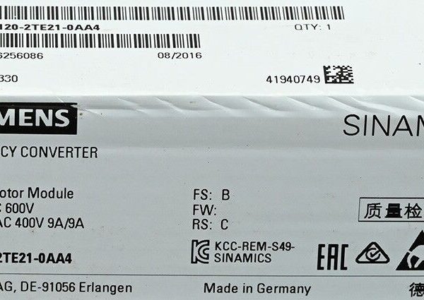 Siemens 6SL3120-2TE21-0AA4